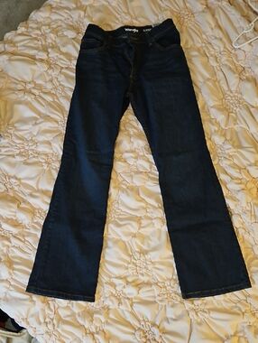 Wrangler Men's Dark Indigo Wide Leg Jeans